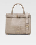 Light Taupe Croc Embossed