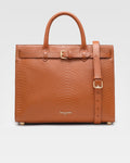 Umber Tan Snake Embossed