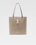 Light Taupe Croco Leather