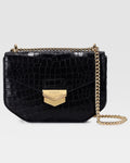 Black Croc Embossed