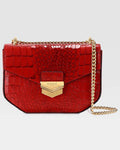 Red Croc Embossed