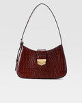 Brown Croc Embossed