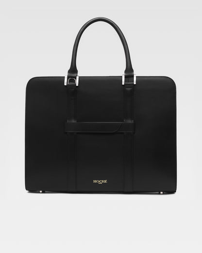 Luxury Leather Laptop bags for men with trolley strap
