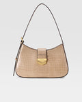 Taupe Croc Embossed